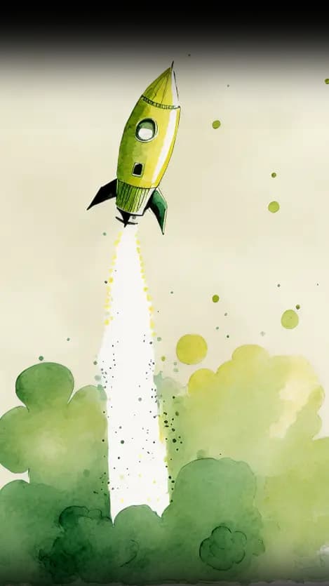 Illustration: Rakete – Einstieg in ein personalisiertes Hörabenteuer (Mobile)