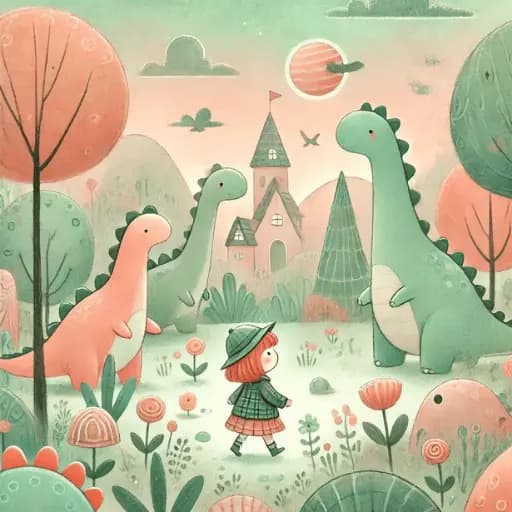 Illustration: Dinosaurier – personalisiertes Kinderhörbuch-Abenteuer